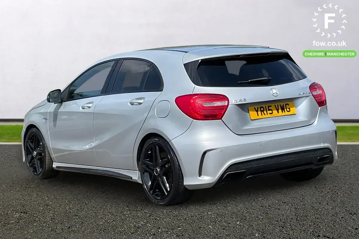 Used Mercedes A45 AMG AMG 381 HP (280 kW) 2015 Silver Hatchback