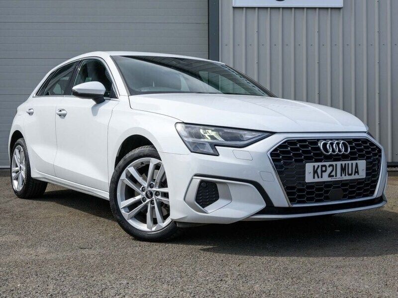 White Used 2021 Audi A3 Sportback Sport Hatchback | £19,490 (Fair price) - Image 1/4