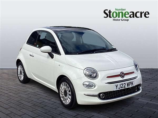 White Used 2022 Fiat 500 Red Hatchback | £9,995 (Fair price) - Image 1/4