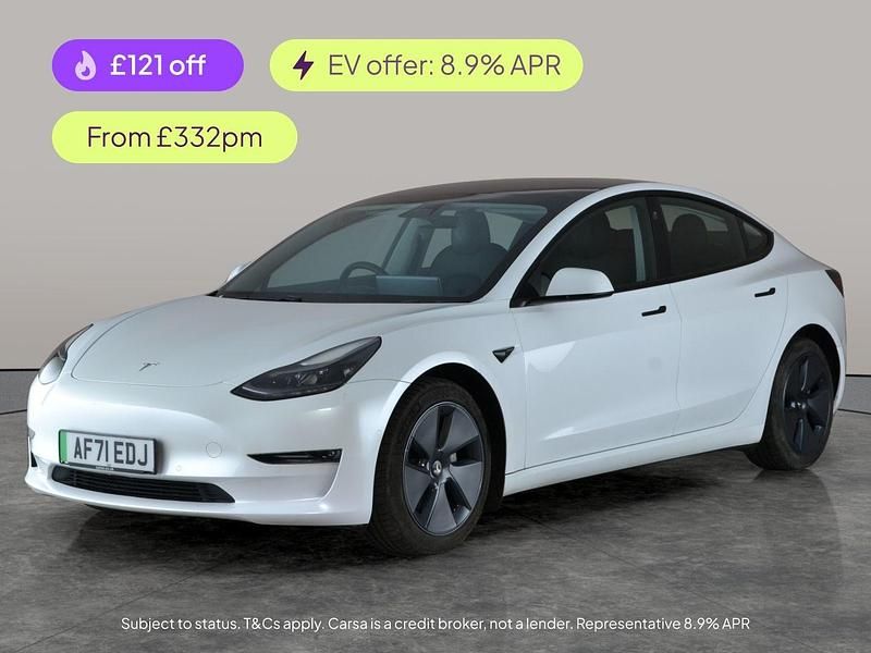 White Used 2021 Tesla Model 3 Long Range AWD Sedan | £18,966 (Fair price) - Image 1/2