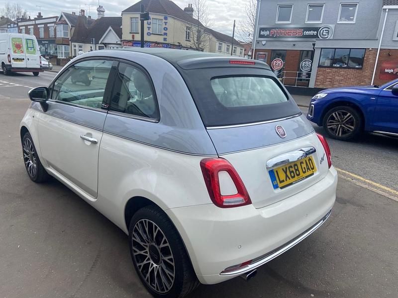 Used Fiat 500 Collezione 69 HP (50 kW) 2018 White Cabriolet