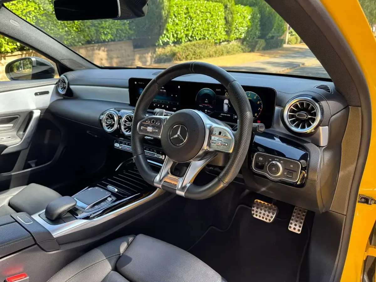 Used Mercedes A35 AMG Premium 2021 Yellow Hatchback