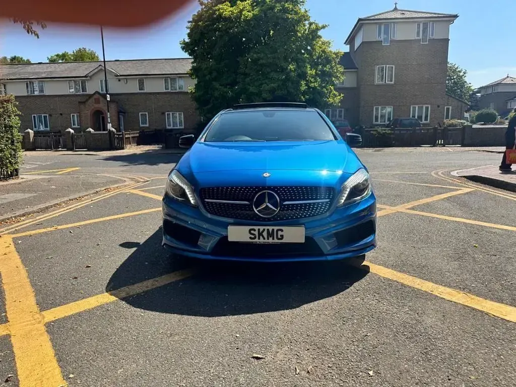 Used Mercedes A200 AMG 156 HP (114 kW) 2015 Blue Hatchback