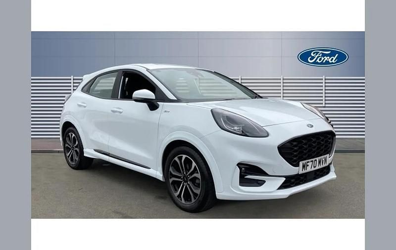 White Used 2020 Ford Puma Gen-E ST-Line SUV | £12,496 (Fair price) - Image 1/4