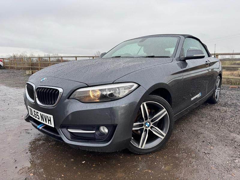 Used BMW 218 Sport Line 150 HP (110 kW) 2015 Grey Cabriolet