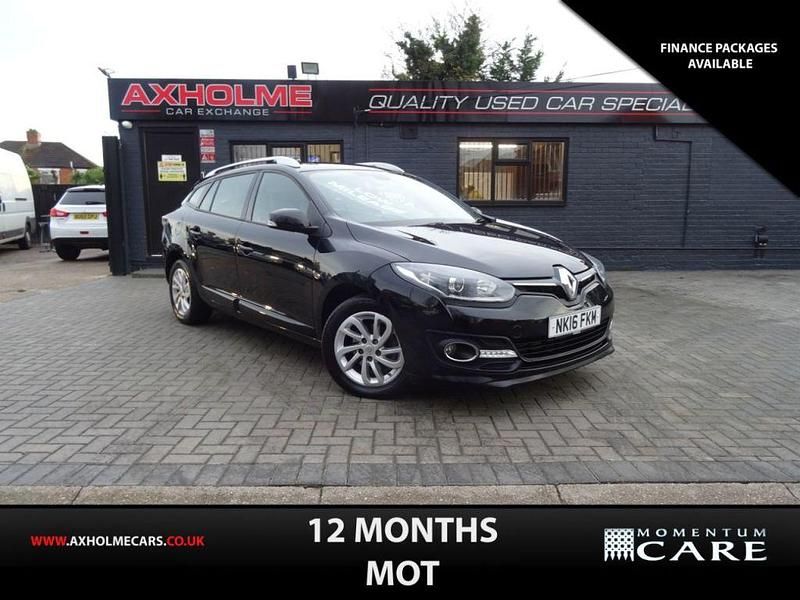 Black Used 2016 Renault Mégane GrandTour Dynamique Estate | £5,995 (Good price) - Image 1/4