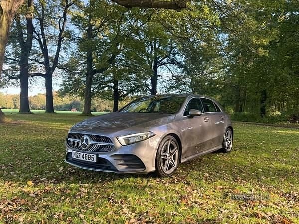 Used Mercedes A200 AMG line 163 HP (119 kW) 2019 Grey Hatchback