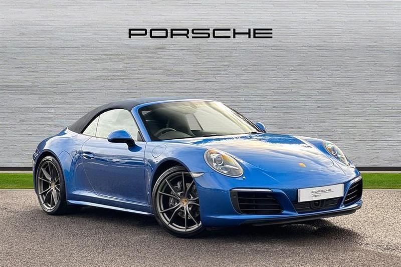 Used Porsche 911 370 HP (272 kW) 2016 Blue Cabriolet