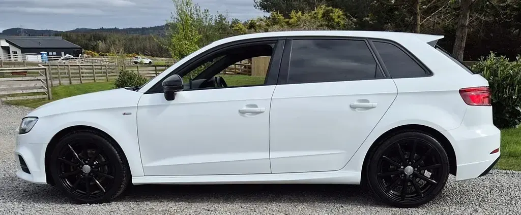 Used Audi A3 Black Edition 2018 White Sedan