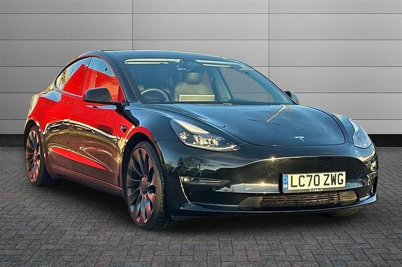 Black Used 2020 Tesla Model 3 Performance Sedan | £21,995 (A bit pricey) - Image 1/4
