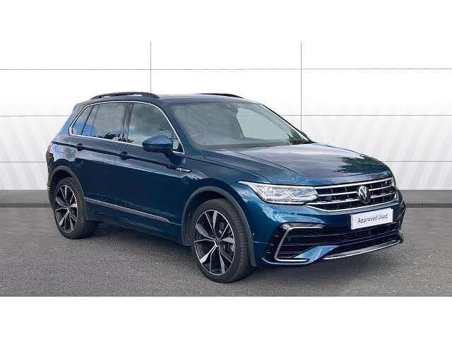 Blue Used 2023 VW Tiguan R-line SUV | £29,528 (Fair price) - Image 1/4