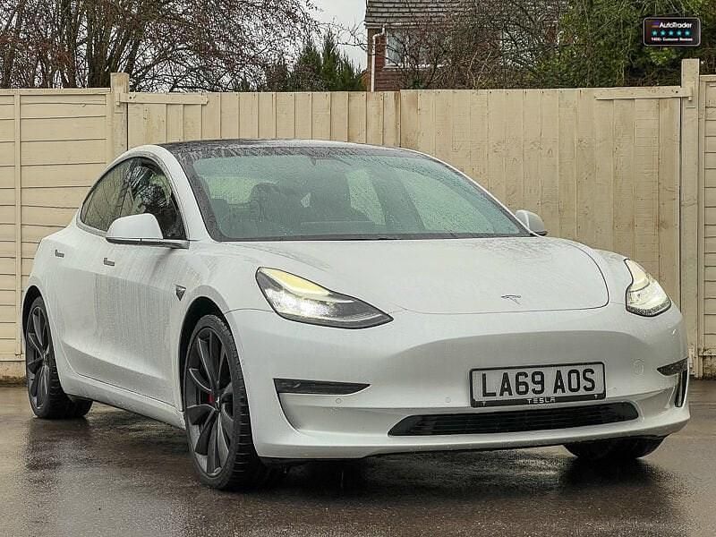 Used Tesla Model 3 Performance 461 kW (627 HP) 2019 White Sedan