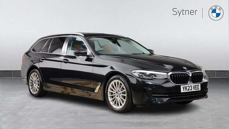 Black Used 2023 BMW 530e Comfort Edition Estate | £27,500 (Fair price) - Image 1/4