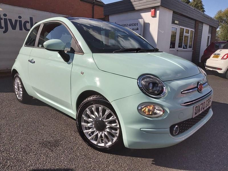 Green Used 2020 Fiat 500 Lounge Hatchback | £9,490 (Fair price) - Image 1/2