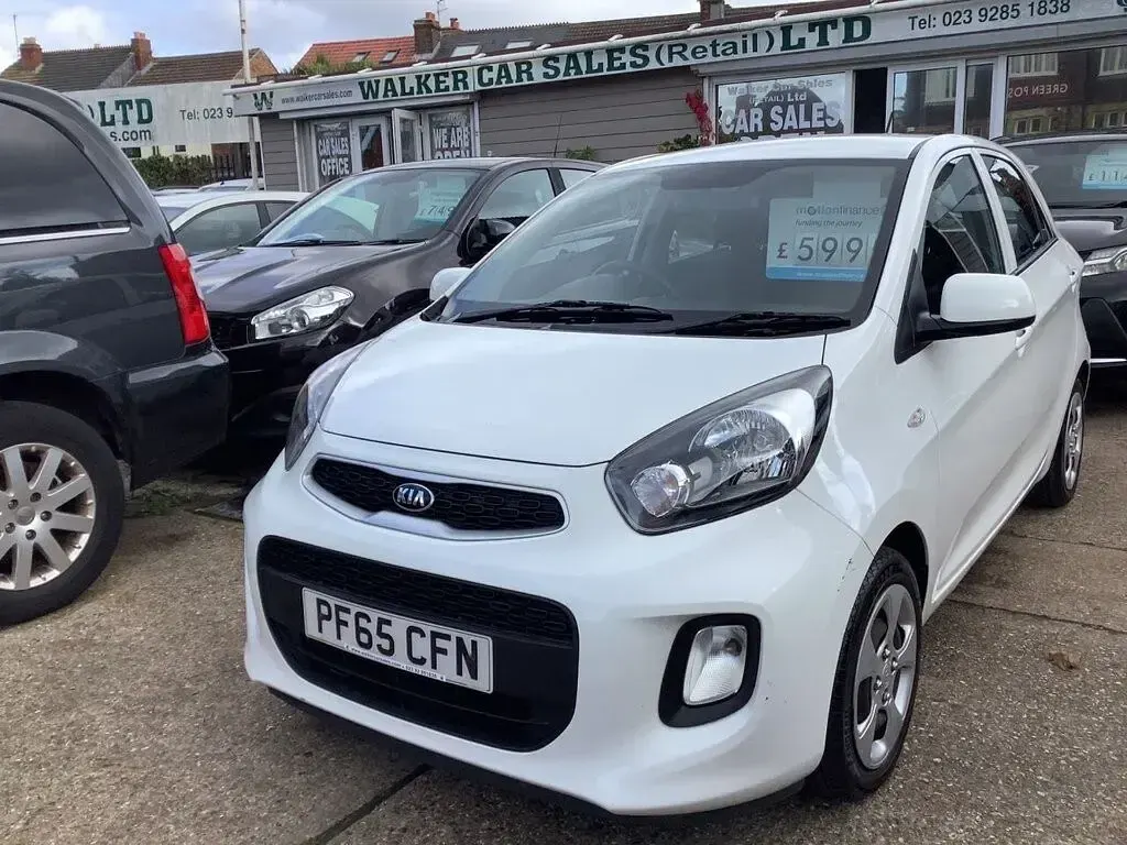 Used Kia Picanto 65 HP (47 kW) 2015 White Hatchback