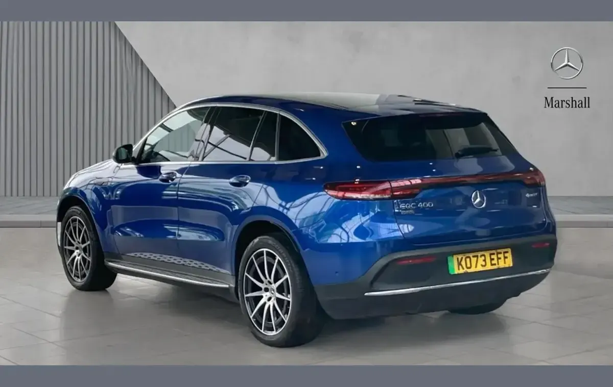 Used Mercedes EQC400 AMG line 300 kW (408 HP) 2023 Spectral blue metallic SUV