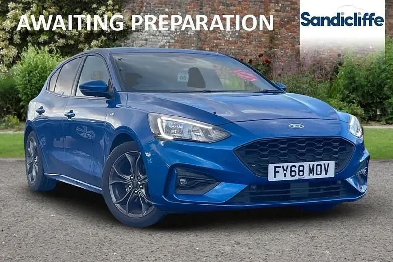 Blue Used 2018 Ford Focus ST-Line Hatchback | £11,164 (Fair price) - Image 1/1