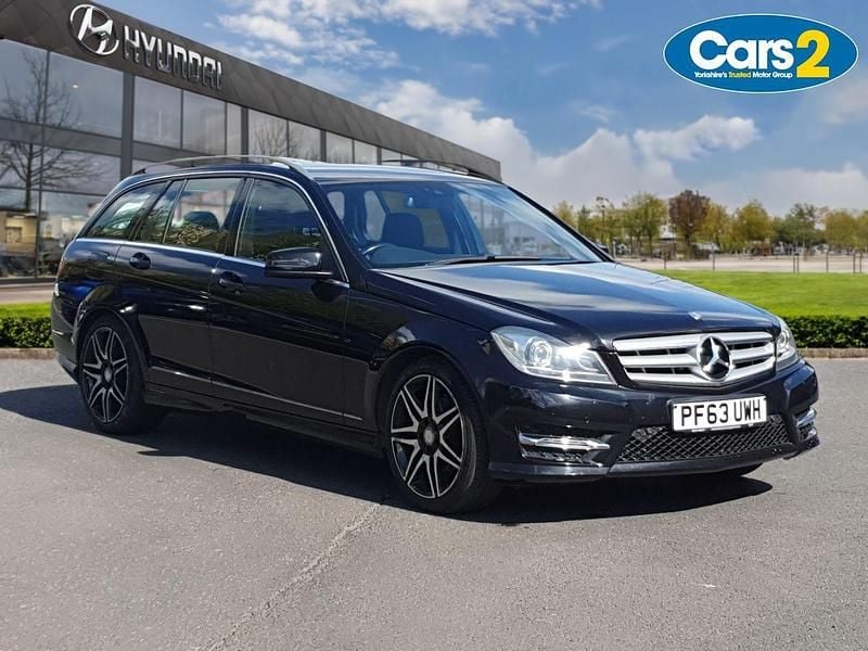 Begagnad Mercedes C220 AMG 2014 Svart Kombi
