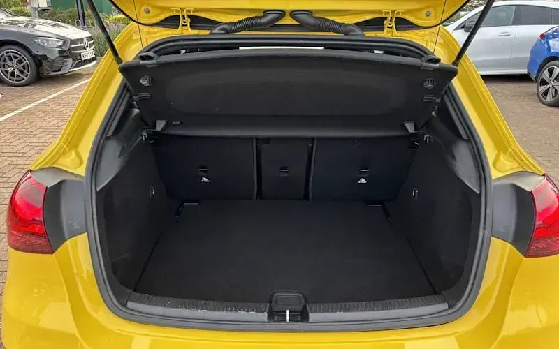 Used Mercedes A180 AMG line 136 HP (100 kW) 2023 Yellow Hatchback