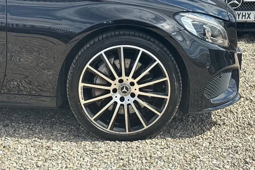 Used Mercedes C250 AMG line 201 HP (147 kW) 2018 Black Sedan