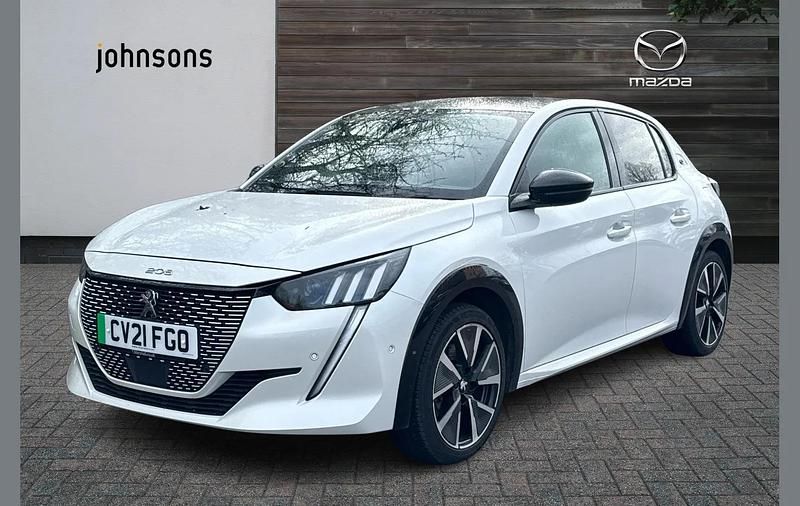 Used Peugeot e-208 GTi 98 kW (134 HP) 2021 White Hatchback
