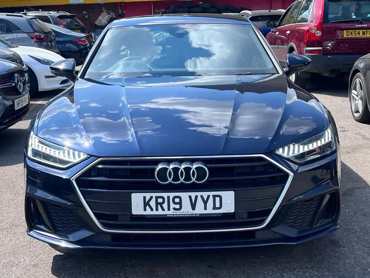Used Audi A7 Sportback S-Line 245 HP (180 kW) 2019 Blue Hatchback