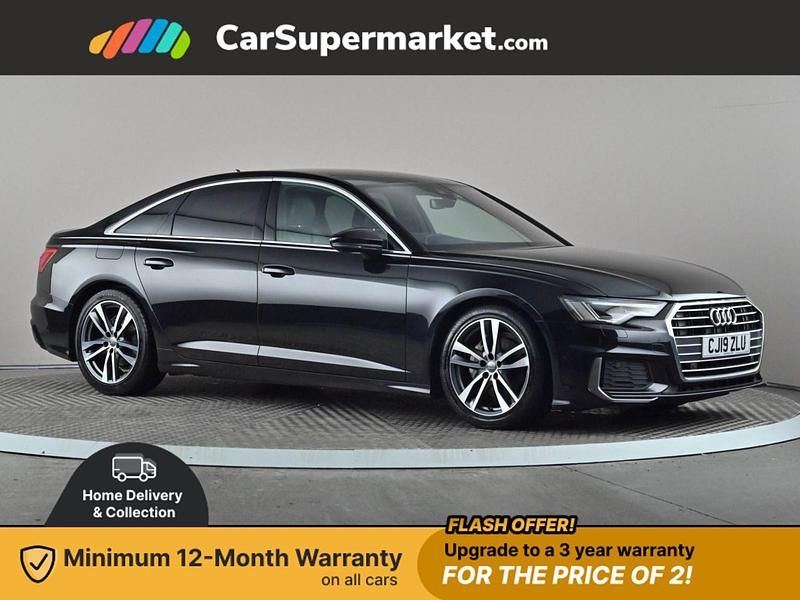Black Used 2019 Audi A6 S-Line Sedan | £19,897 (Fair price) - Image 1/4