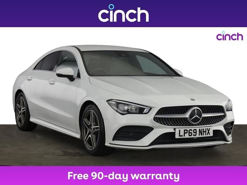 White Used 2019 Mercedes CLA200 AMG line Coupe | £16,499 (Good price) - Image 1/3