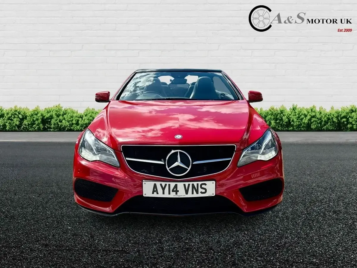 Used Mercedes E220 AMG 170 HP (125 kW) 2014 Red Cabriolet