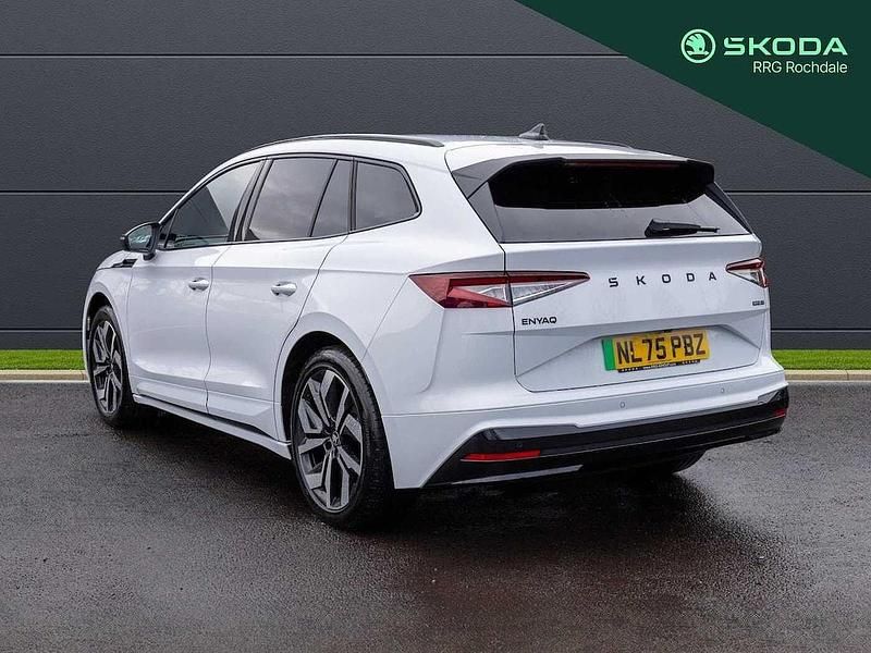 Used Skoda Enyaq iV SportLine 210 kW (286 HP) 2025 Moon white metallic SUV