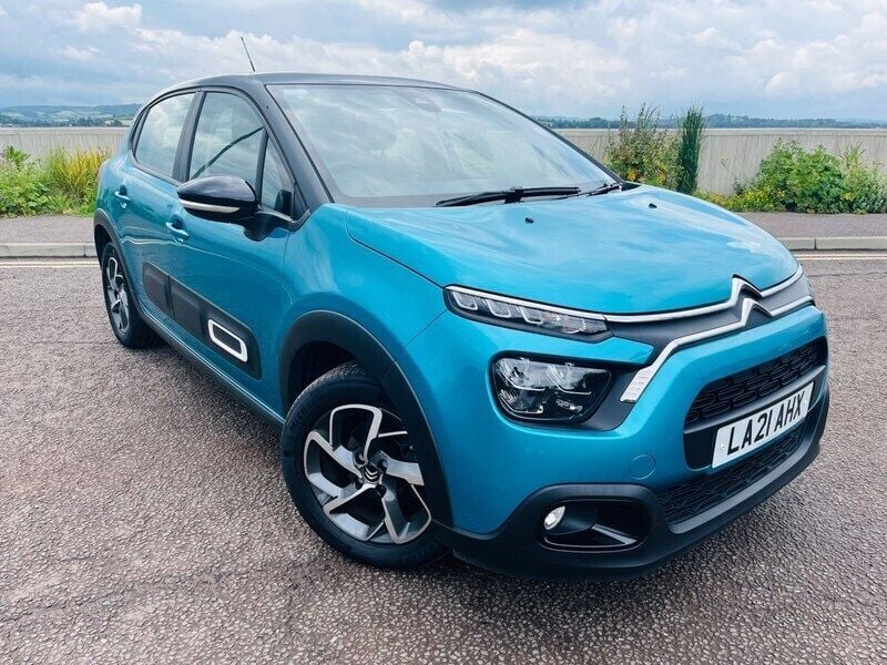 Blue Used 2021 Citroën C3 PureTech Hatchback | £10,995 (Fair price) - Image 1/4