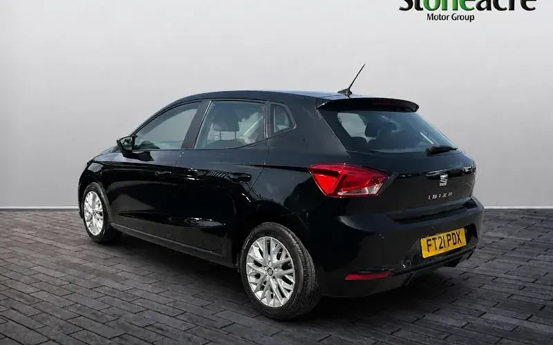 Used Seat Ibiza SE Technology 95 HP (69 kW) 2021 Black Hatchback