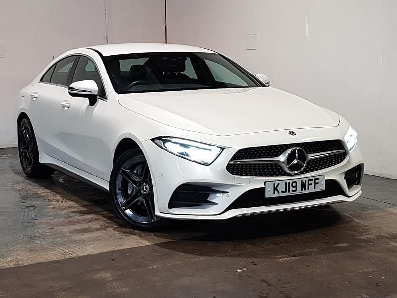 White Used 2019 Mercedes CLS350 AMG line Sedan | £23,498 (Fair price) - Image 1/4