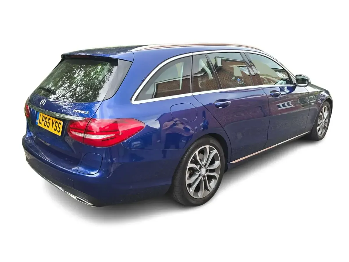 Begagnad Mercedes C350e 2016 Blå Kombi