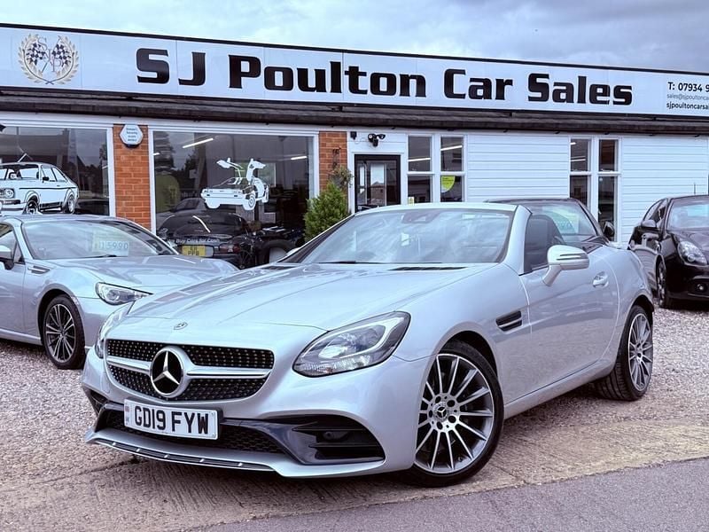 Silver Used 2019 Mercedes SLC180 AMG line Cabriolet | £18,990 (Fair price) - Image 1/3