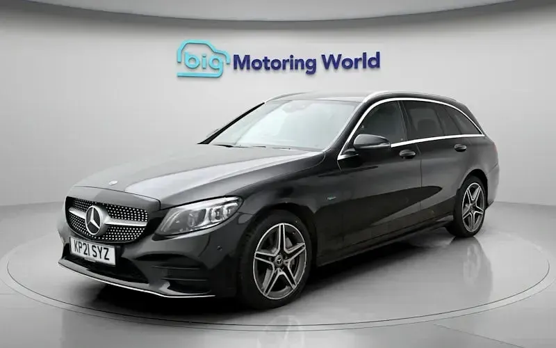 Used Mercedes C300e AMG line 320 HP (235 kW) 2021 Black Estate