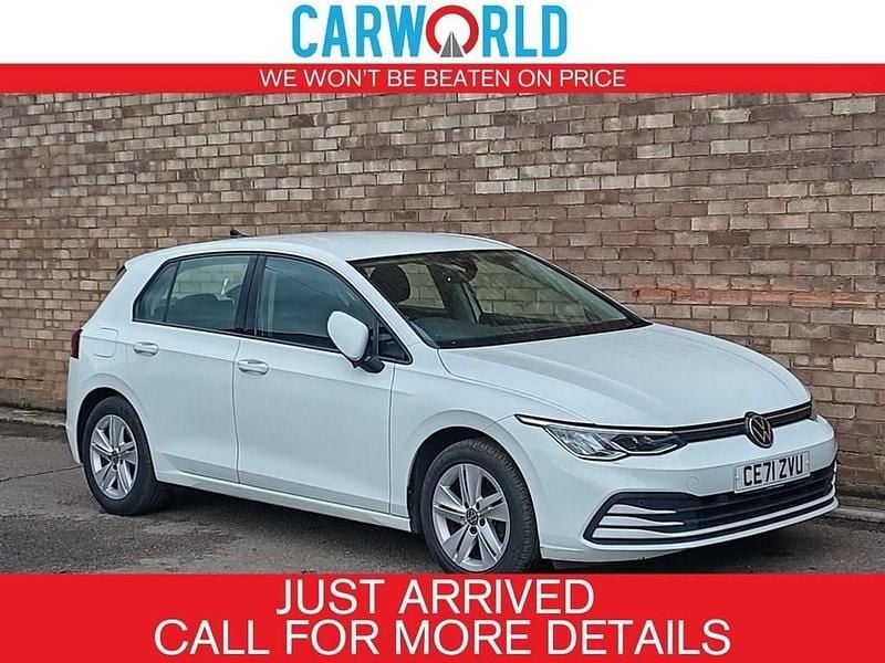 White Used 2021 VW Golf VIII S Hatchback | £15,700 (Fair price) - Image 1/3