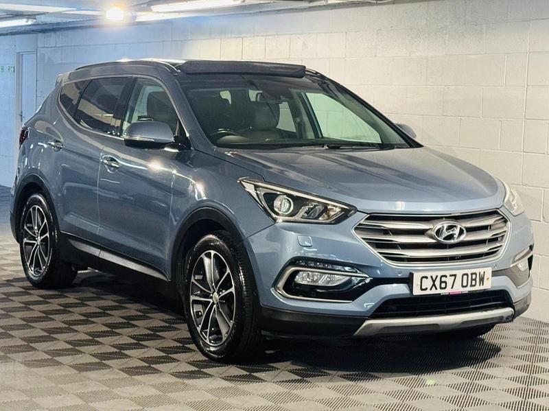 Blue Used 2017 Hyundai Santa Fe Premium SE SUV | £9,989 (Good price) - Image 1/4