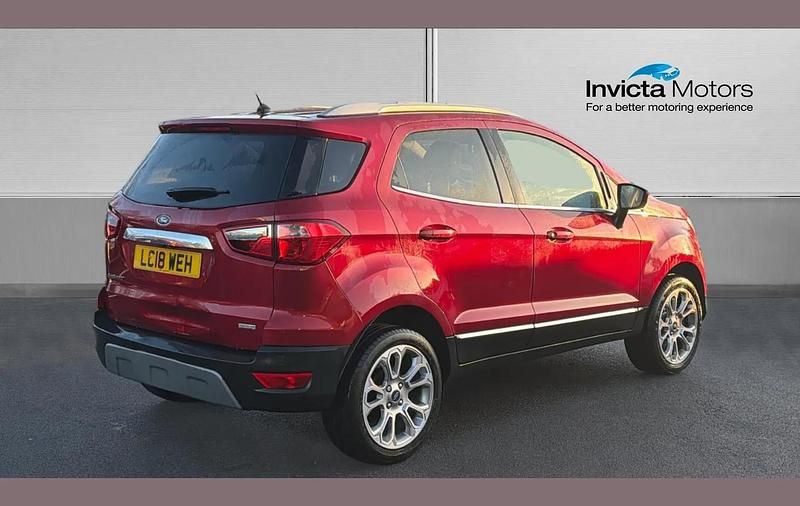 Used Ford Ecosport Titanium 125 HP (91 kW) 2018 Ruby red SUV