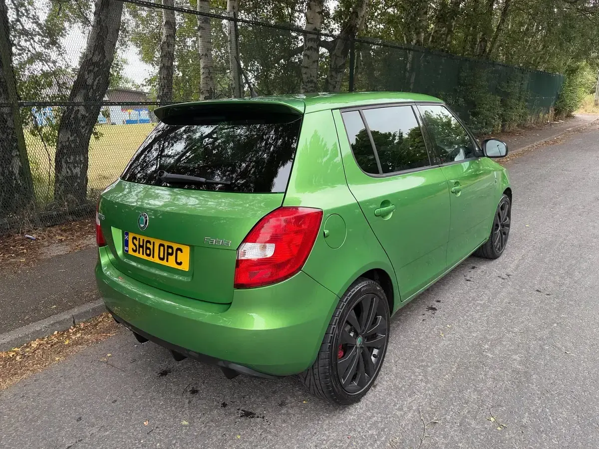 Used Skoda Fabia vRS 180 HP (132 kW) 2011 Green Hatchback