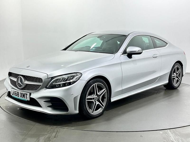 Used Mercedes C200 AMG line 2018 Silver Coupe