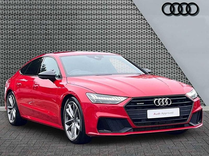 Used Audi A7 Black Edition 241 HP (177 kW) 2020 Red Sedan