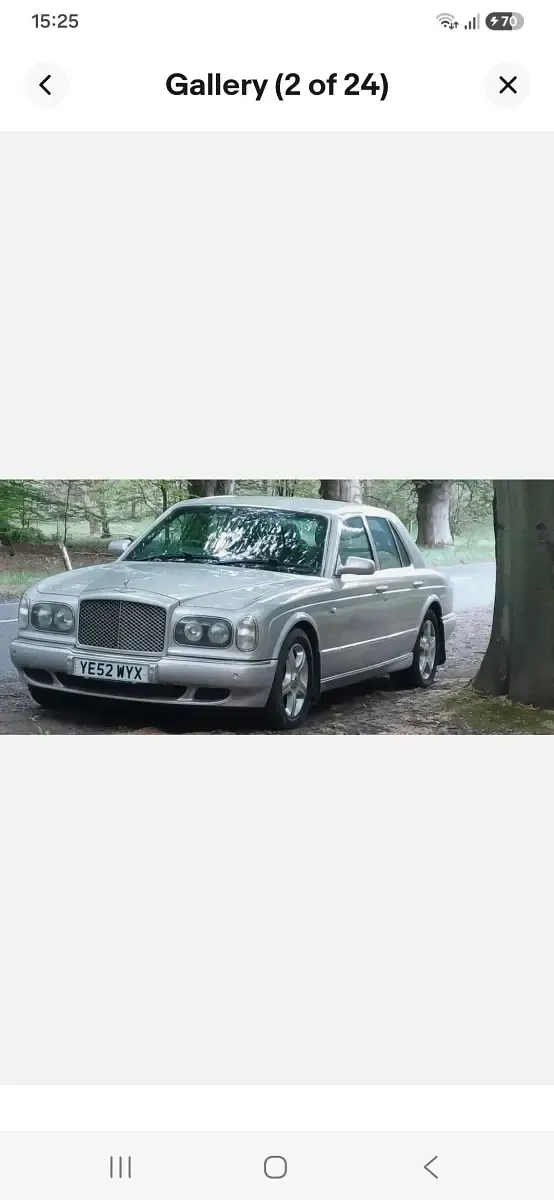 Used Bentley Arnage 405 HP (297 kW) 2002 Silver Sedan