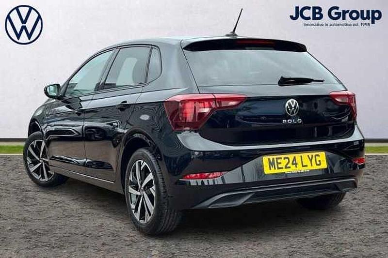 Used VW Polo Match 95 HP (69 kW) 2024 Black Hatchback