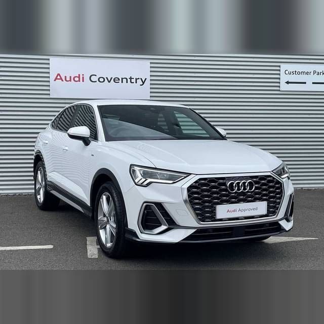 Arkona white Used 2024 Audi Q3 Sportback S-Line SUV | £33,825 (Fair price) - Image 1/4