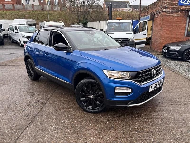 Used VW T-Roc Design 115 HP (84 kW) 2018 Blue SUV