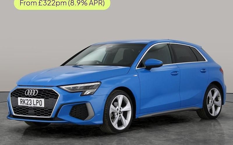 Used Audi A3 Sportback S-Line 110 HP (80 kW) 2023 Blue Hatchback