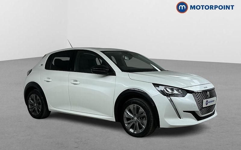 White Used 2022 Peugeot e-208 Allure Premium Hatchback | £11,799 (Good price) - Image 1/4