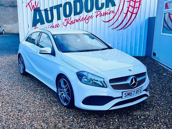 Used Mercedes A220 AMG line 2018 White Hatchback