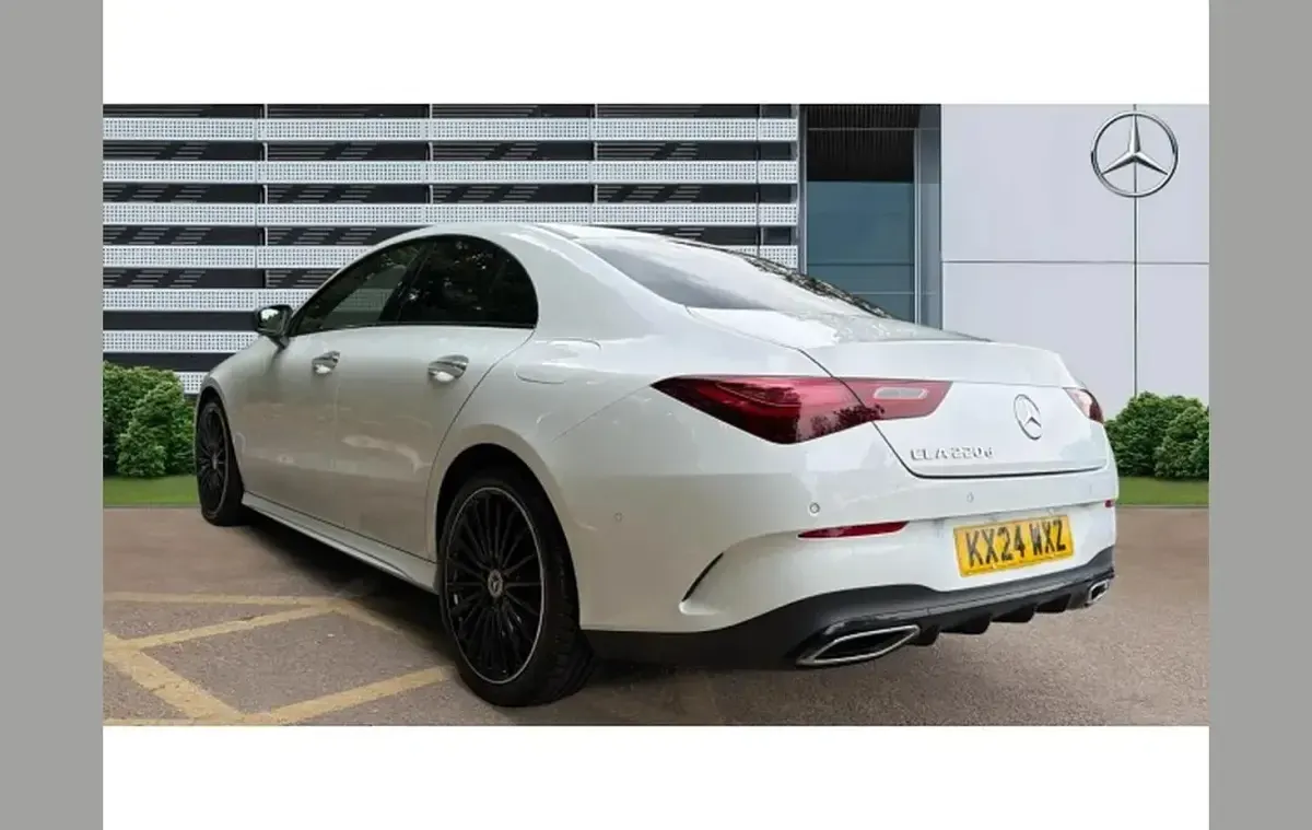 Used Mercedes CLA220 AMG Line Premium Plus 187 HP (137 kW) 2024 White Coupe